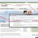 Home page title tag - example 1